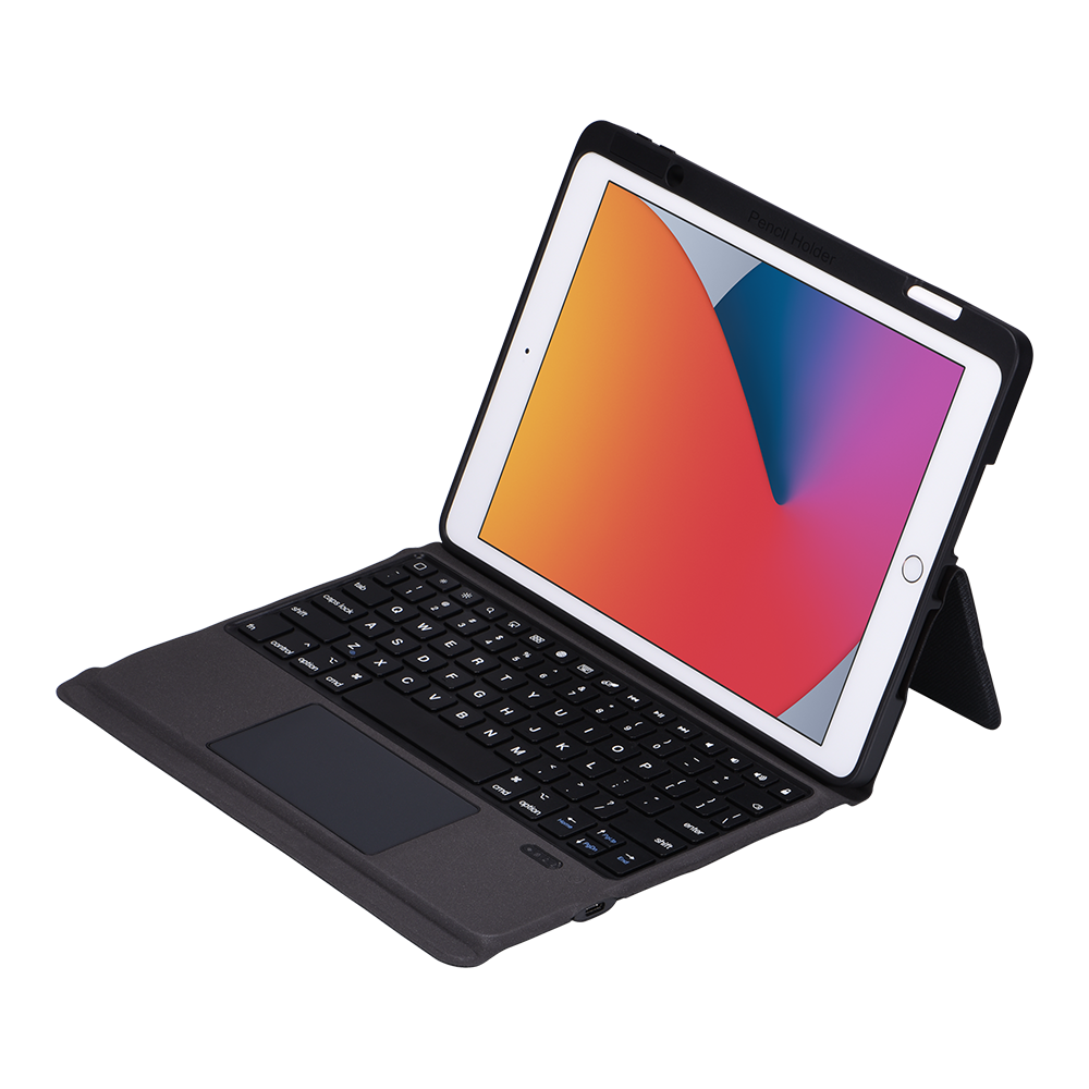 iPad Keyboard Case for 10.2 & 10.5 Inch Slim Folio - Black