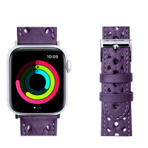 Leather Braided Apple Watch Band - Purple