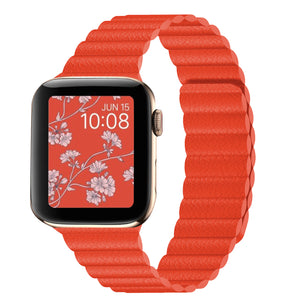 Magnetic Clasp for Apple Watch Band - Tangerine